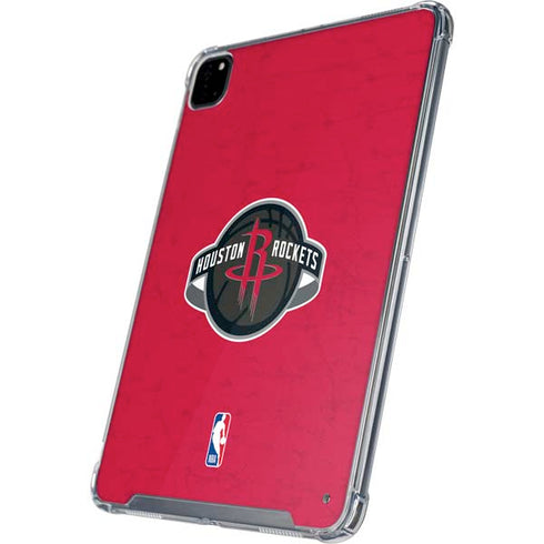 NBA Houston Rockets Distressed iPad Pro 12.9in (2020) Clear Case